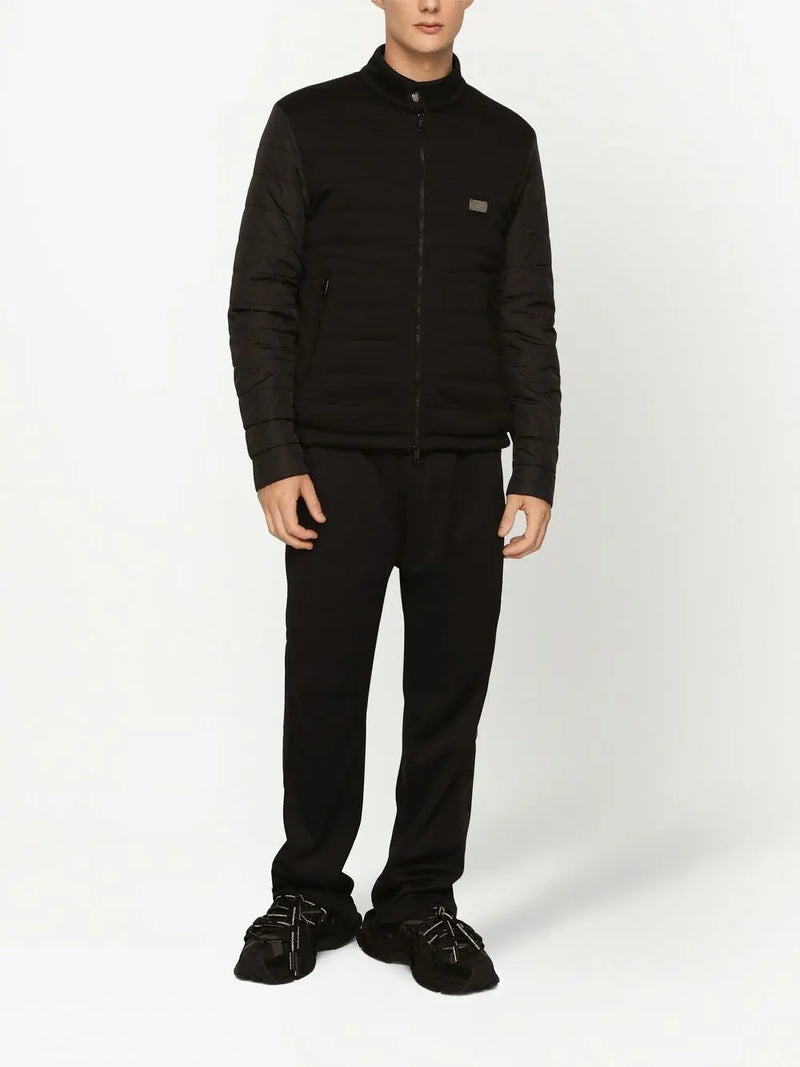 LOGO-PLAQUE ZIP-UP JACKET