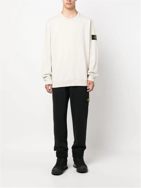 COMPASS-PATCH COTTON SWEATSHIRT