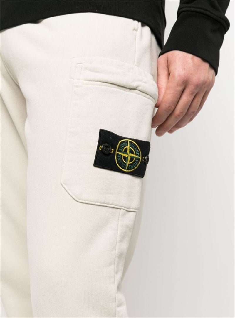 COMPASS PATCH COTTON TRACK PANTS