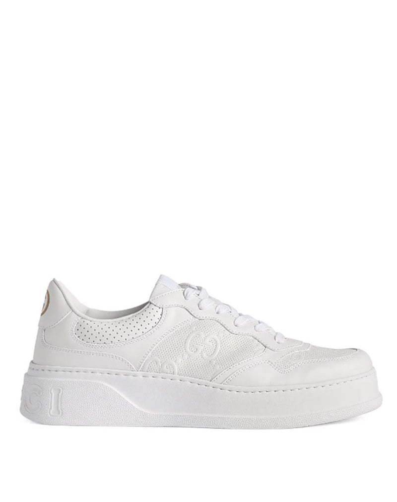 GG EMBOSSED LOW-TOP SNEAKERS