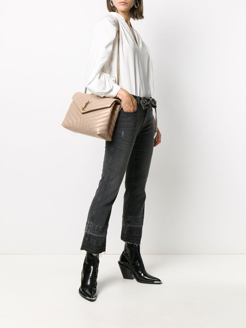 MEDIUM LOULOU QUILTED SHOULDER BAG