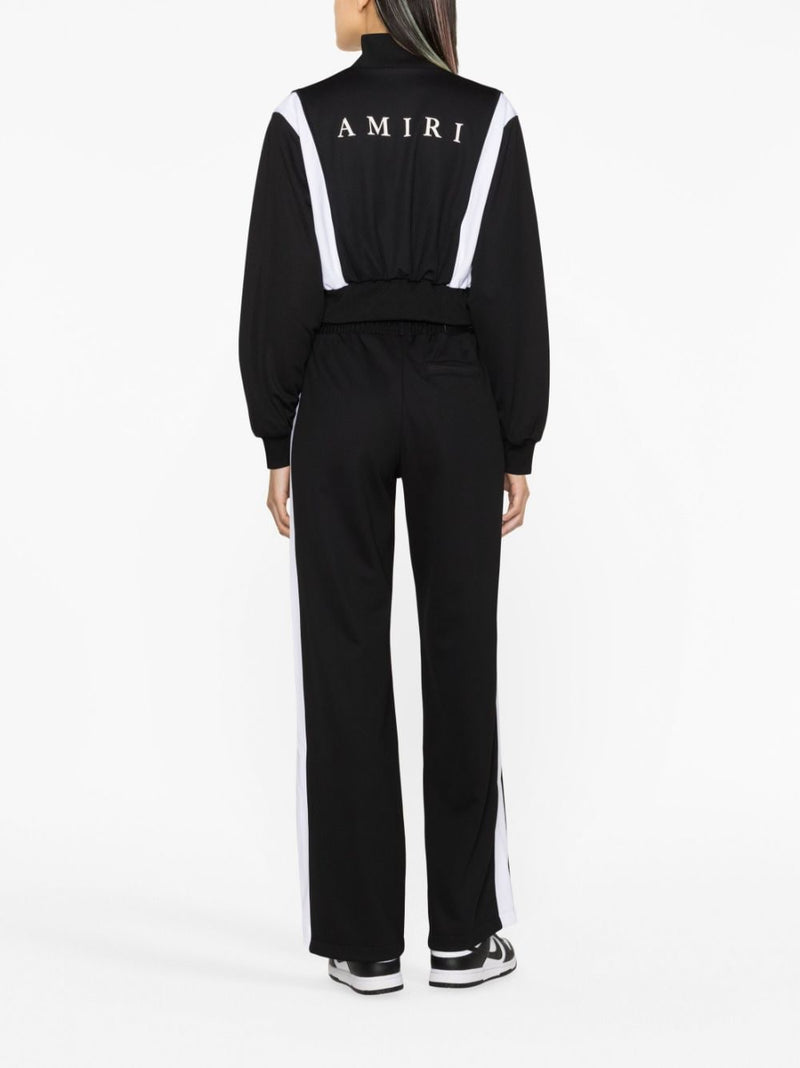 MA LOGO-PRINT CROPPED TRACK JACKET