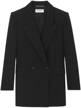 DOUBLE-BREASTED WOOL BLAZER