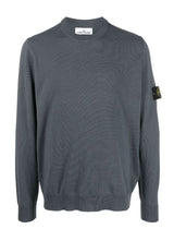 COMPASS-PATCH VIRGIN WOOL JUMPER