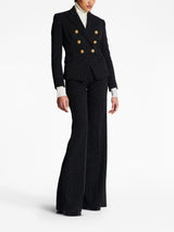 LUREX-DETAIL DOUBLE-BREASTED BLAZER