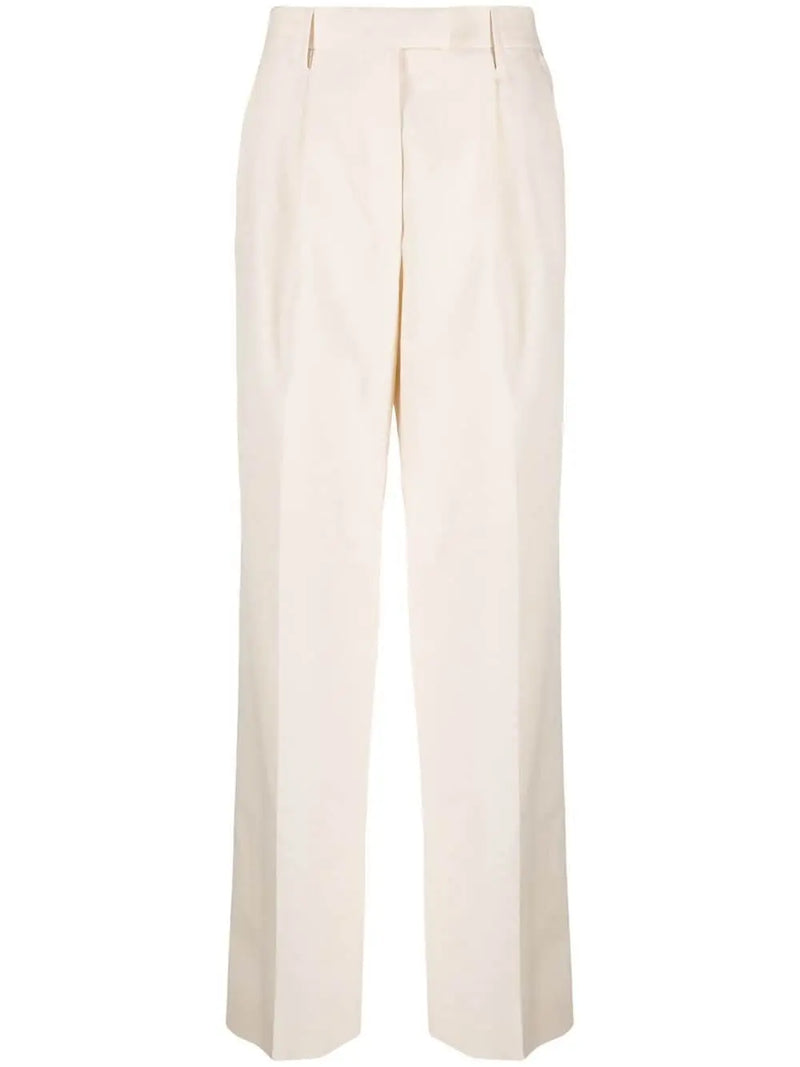 PRESSED-CREASE TAILORED TROUSERS