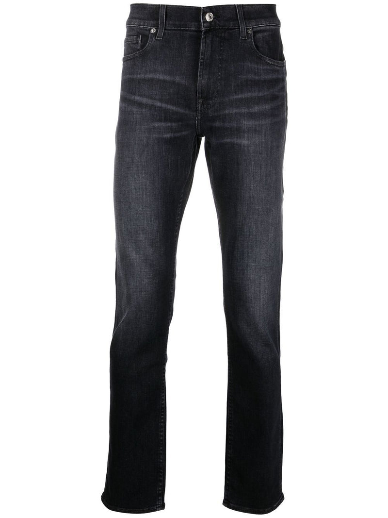 SLIM-CUT WASHED JEANS