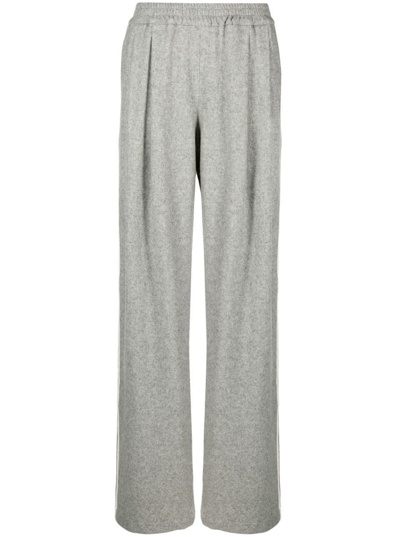 SIDE-STRIPE WOOL-BLEND TRACK PANTS