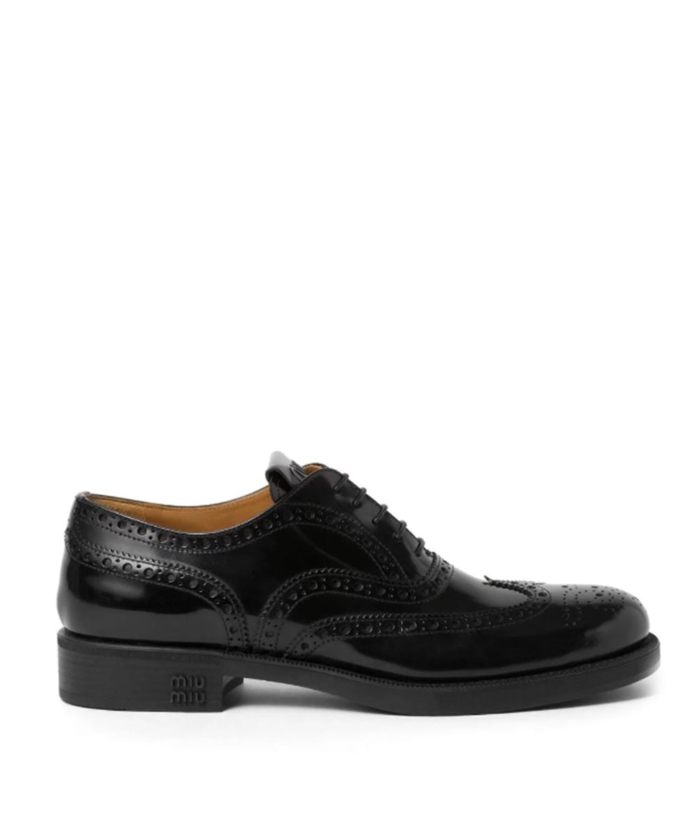 X CHURCH'S LEATHER BROGUE SHOES MIU MIU