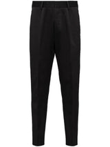 PRESSED-CREASE TAILORED TROUSERS