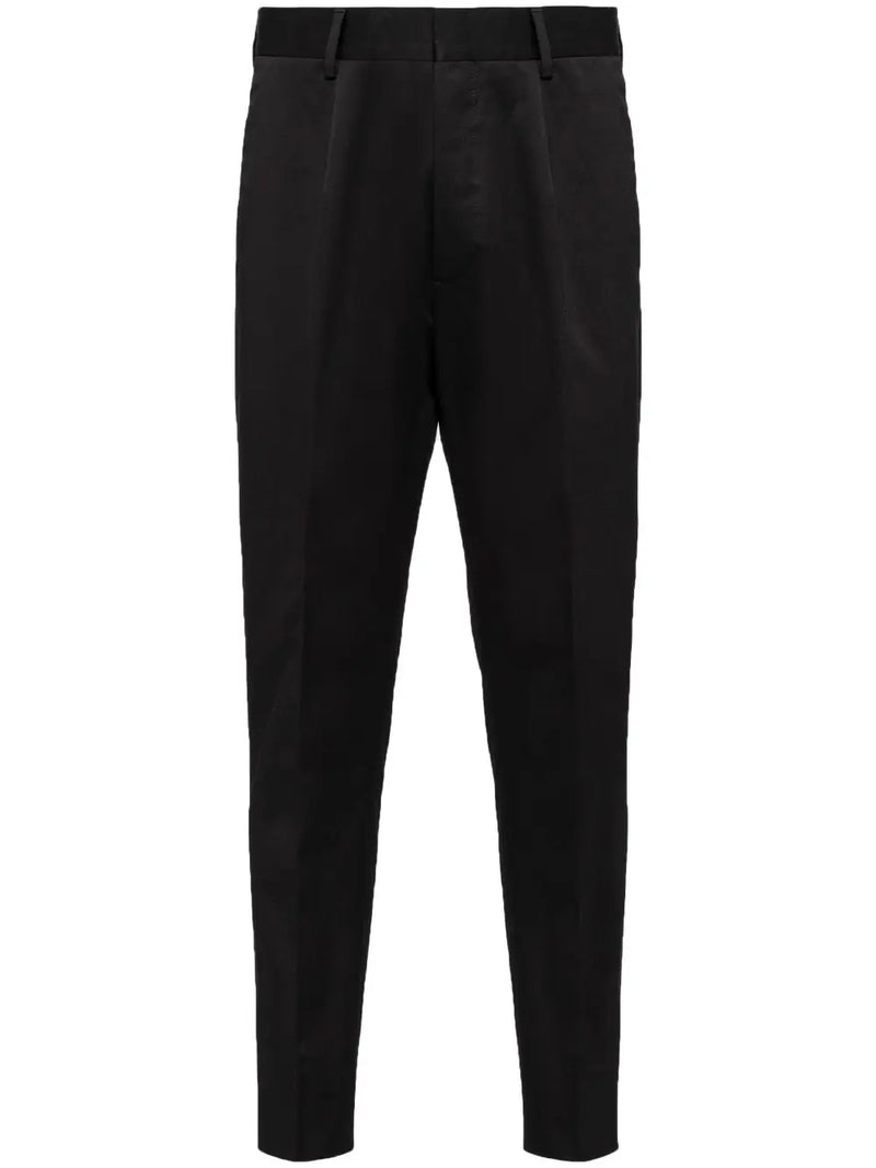 PRESSED-CREASE TAILORED TROUSERS