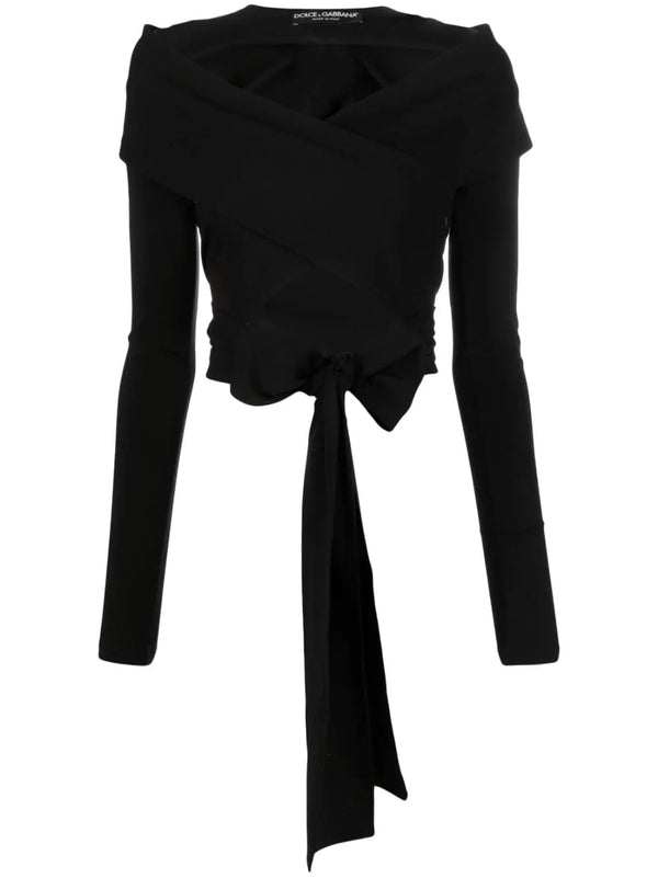 CUT-OUT WRAP TOP