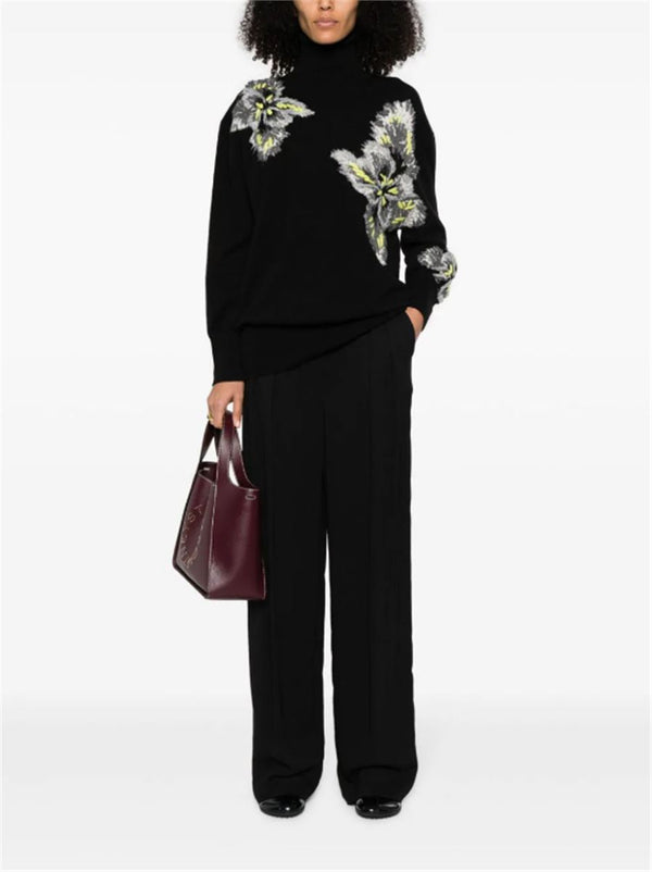 PATTERNED INTARSIA-KNIT CASHMERE-BLEND JUMPER