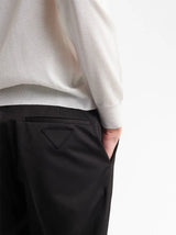 PRESSED-CREASE TAILORED TROUSERS