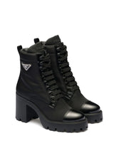 90MM TRIANGLE-LOGO ANKLE BOOTS