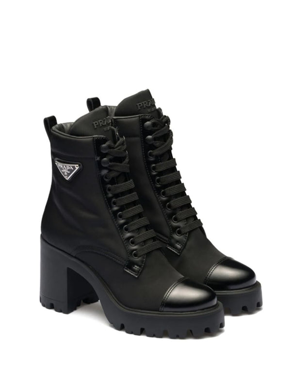90MM TRIANGLE-LOGO ANKLE BOOTS