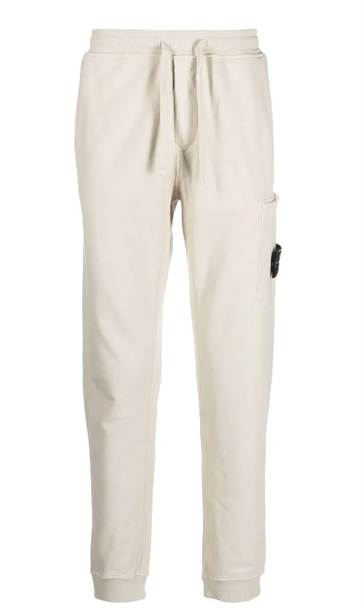 COMPASS-PATCH COTTON TRACK PANTS