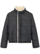 PUFF DOWN SHEARLING-LINED JACKET