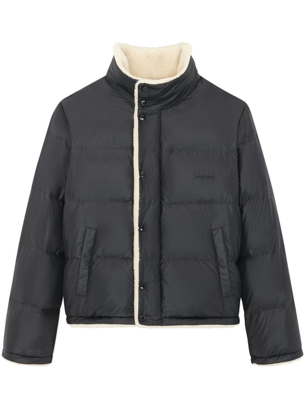 PUFF DOWN SHEARLING-LINED JACKET
