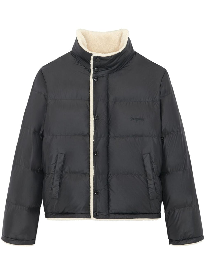 PUFF DOWN SHEARLING-LINED JACKET