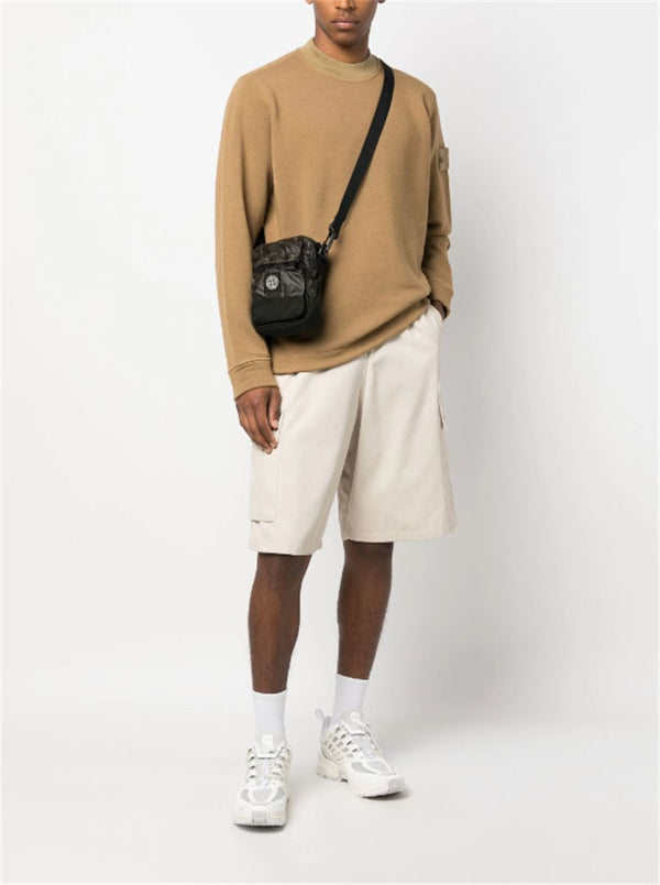 SIGNATURE COMPASS-MOTIF JERSEY SWEATSHIRT