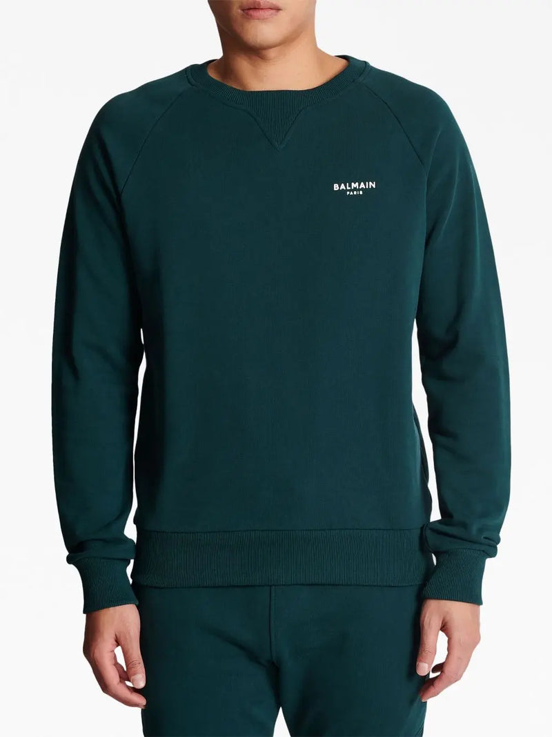 LOGO-PRINT ORGANIC COTTON SWEATSHIRT