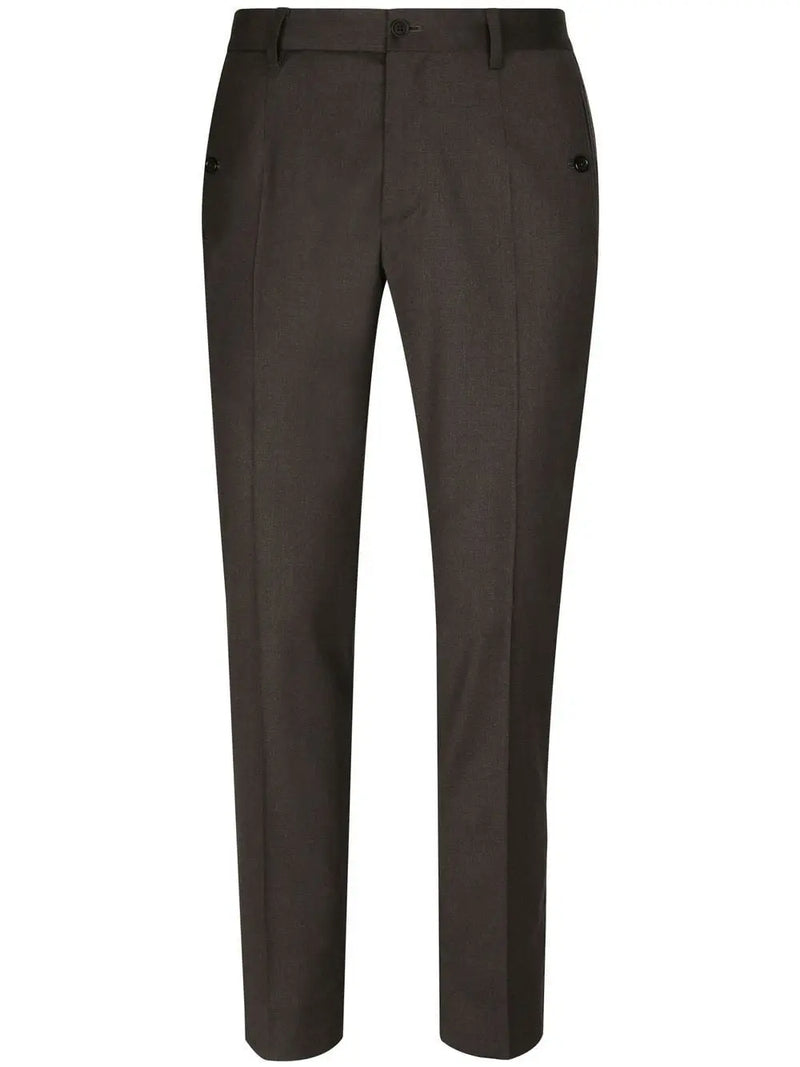 LOGO-TRIM TAILORED TROUSERS