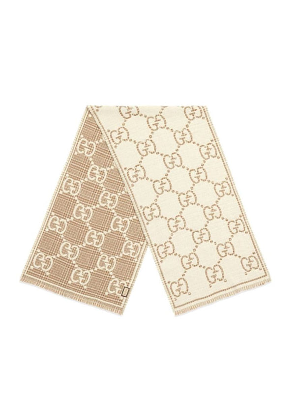 GG-JACQUARD WOOL SCARF