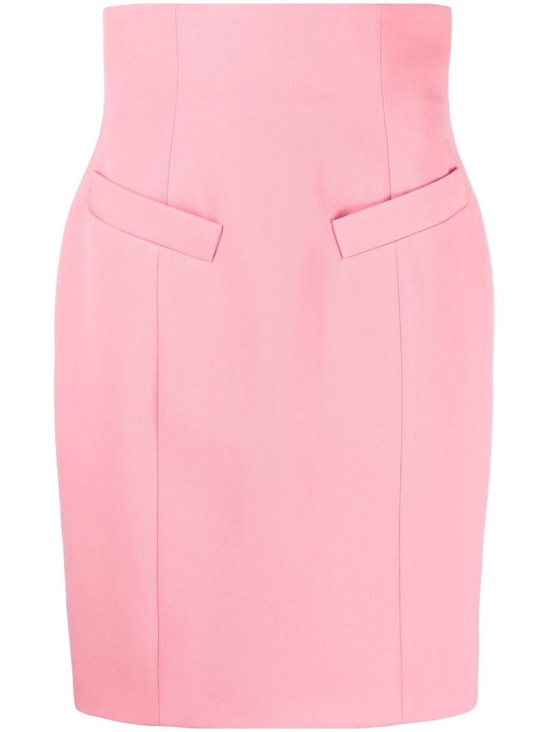 Pink wool on sale pencil skirt