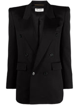 DOUBLE-BREASTED WOOL BLAZER