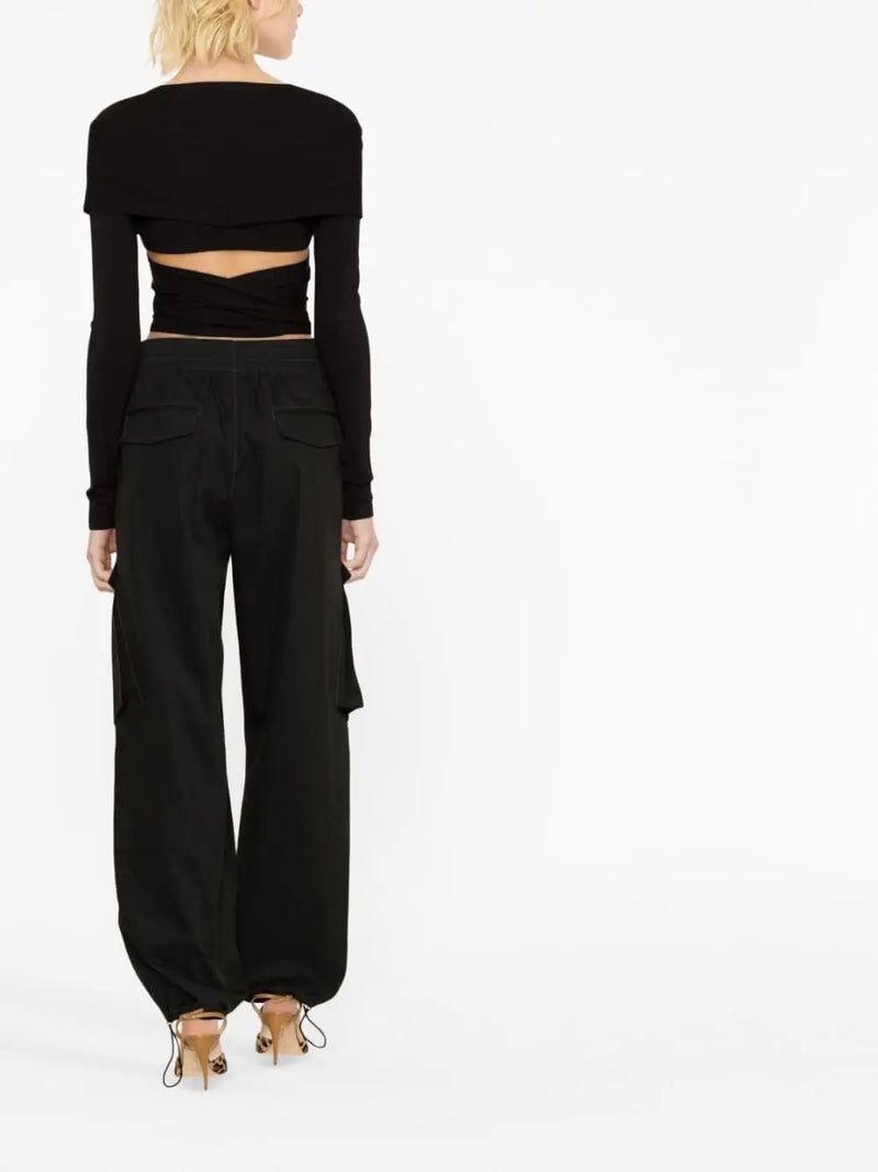 CUT-OUT WRAP TOP
