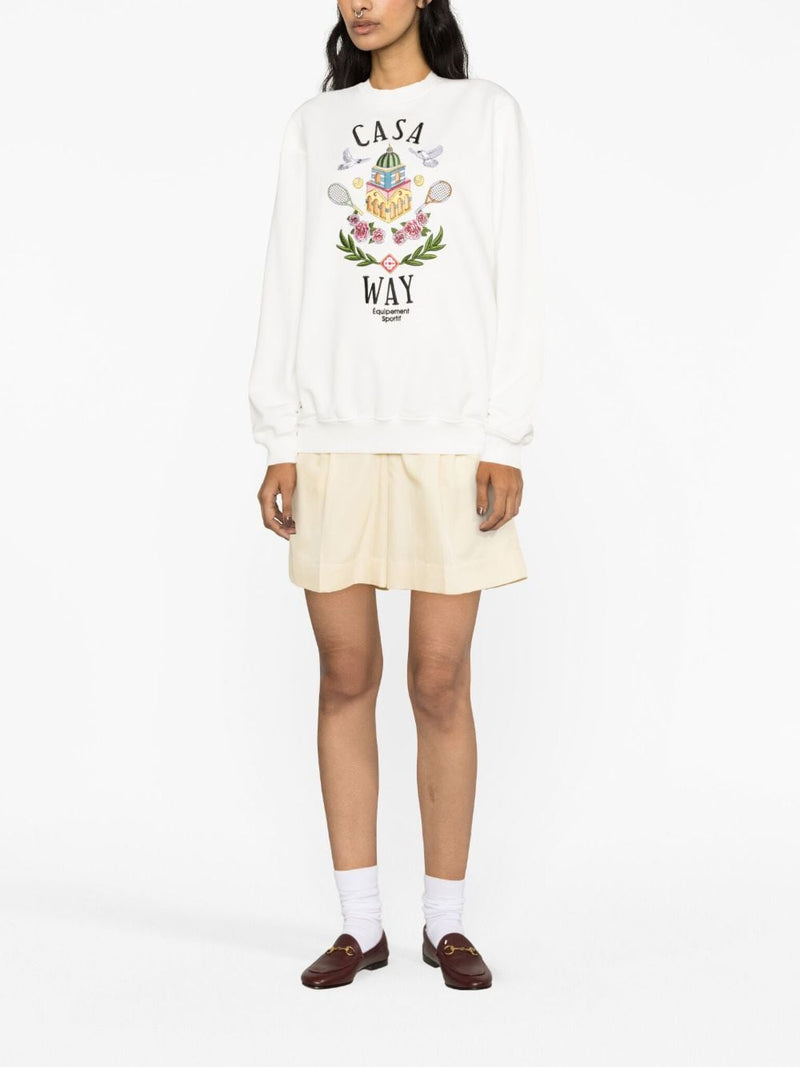 CASA WAY EMBROIDERED SWEATSHIRT