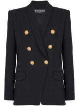 DOUBLE-BREASTED WOOL BLAZER
