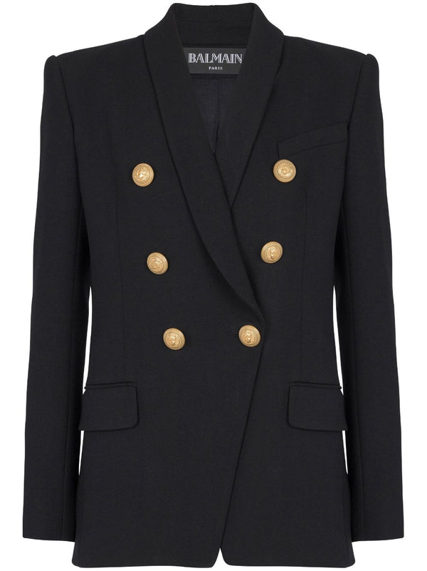 DOUBLE-BREASTED WOOL BLAZER