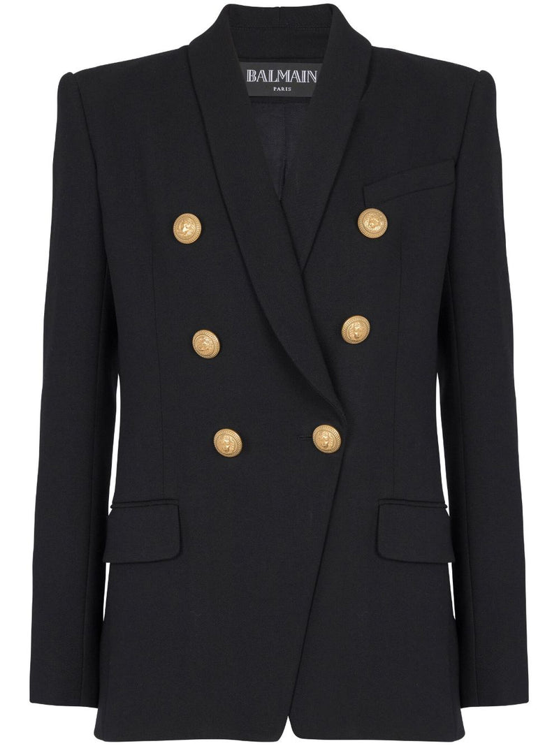 DOUBLE-BREASTED WOOL BLAZER