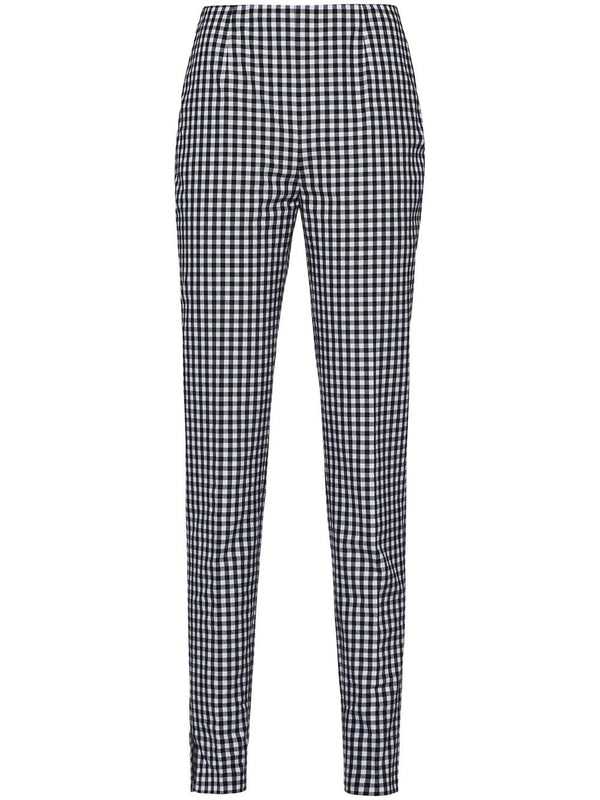 GINGHAM-CHECK TROUSERS