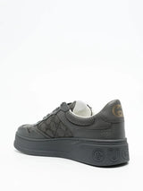 INTERLOCKING G LEATHER SNEAKERS