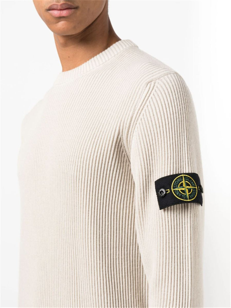 LOGO-PATCH KNIT JUMPER