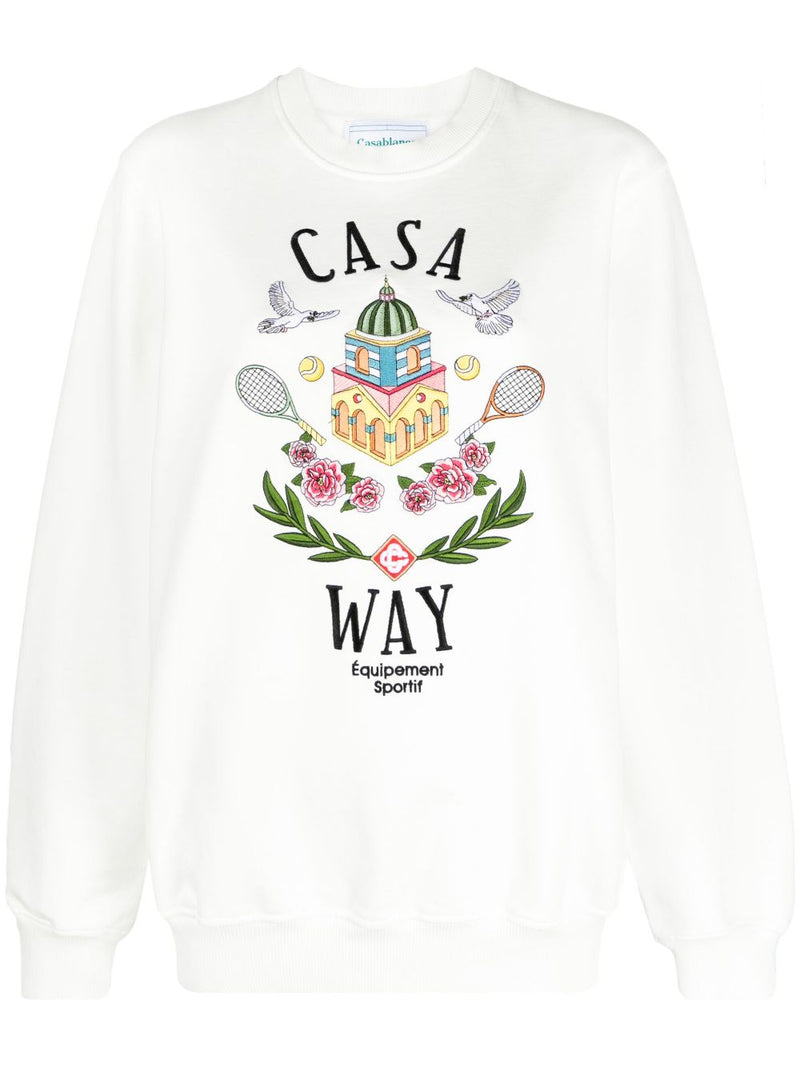 CASA WAY EMBROIDERED SWEATSHIRT