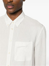 LOGO-EMBROIDERED STRIPED SHIRT