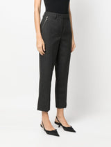 ZIP-POCKET CROPPED TROUSERS