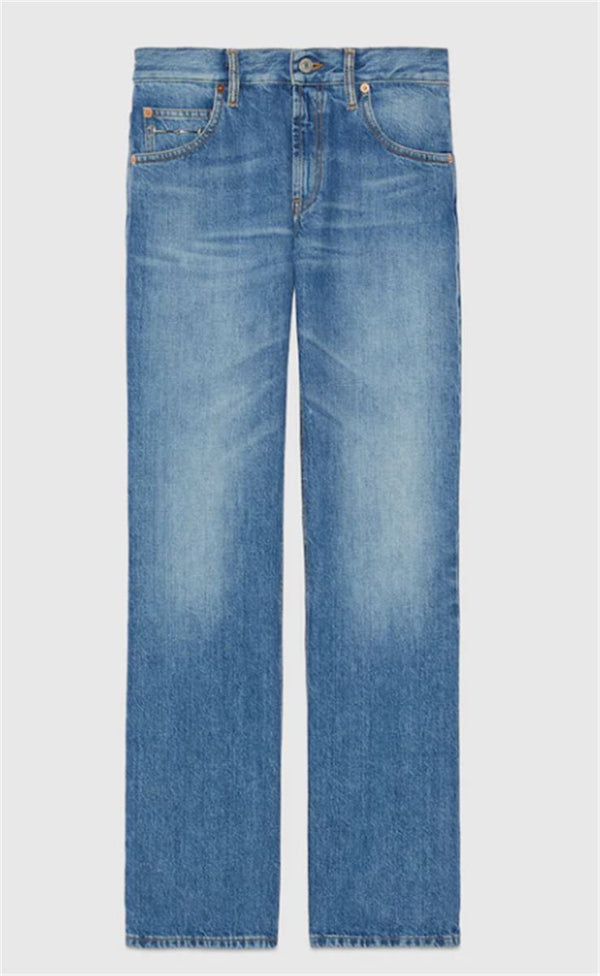 DENIM PANT WITH HORSEBIT