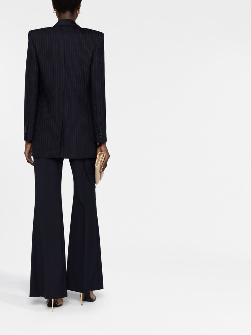 PINSTRIPE DOUBLE-BREASTED BLAZER