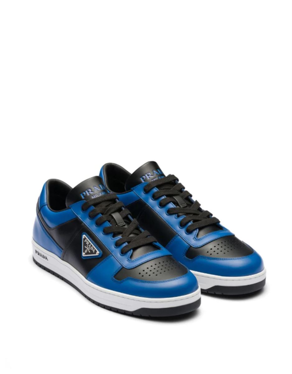 DOWNTOWN TRIANGLE-LOGO SNEAKERS PRADA