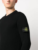 LOGO-PATCH KNIT JUMPER