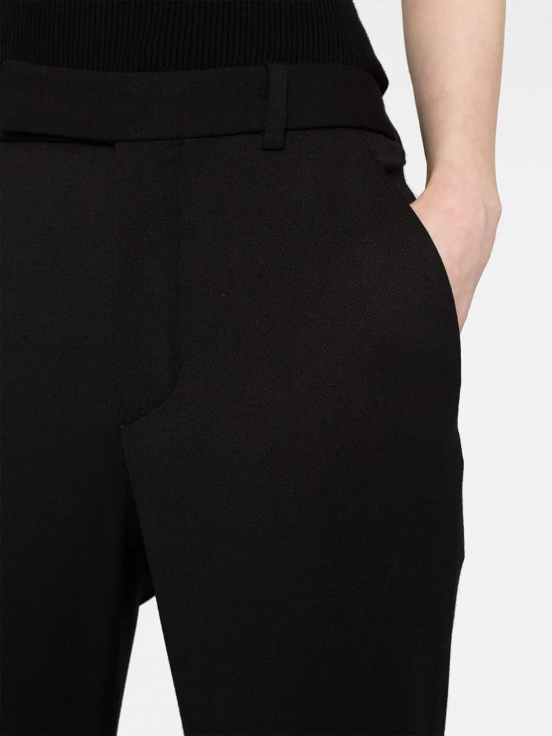 HIGH-WAISTED FLARED TROUSERS