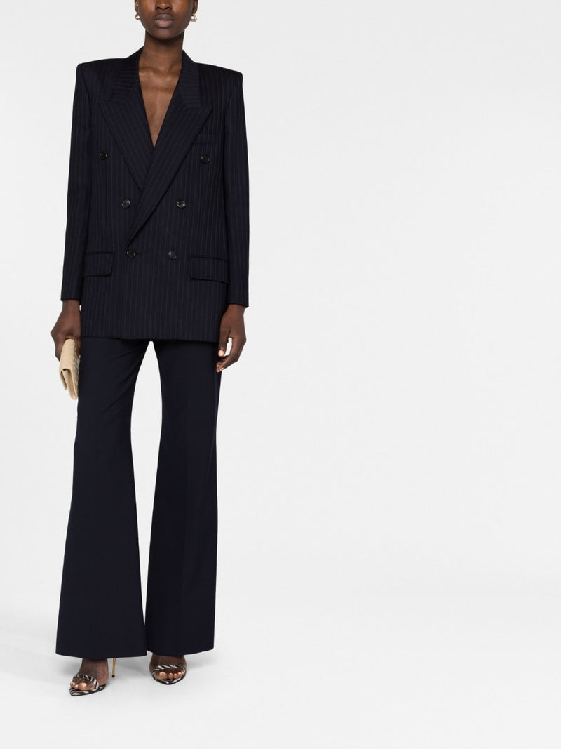 PINSTRIPE DOUBLE-BREASTED BLAZER