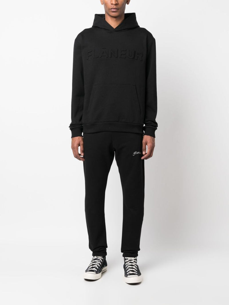 LOGO-EMBOSSED COTTON HOODIE