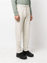 COMPASS-PATCH COTTON TRACK PANTS