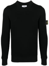 LOGO-PATCH KNIT JUMPER